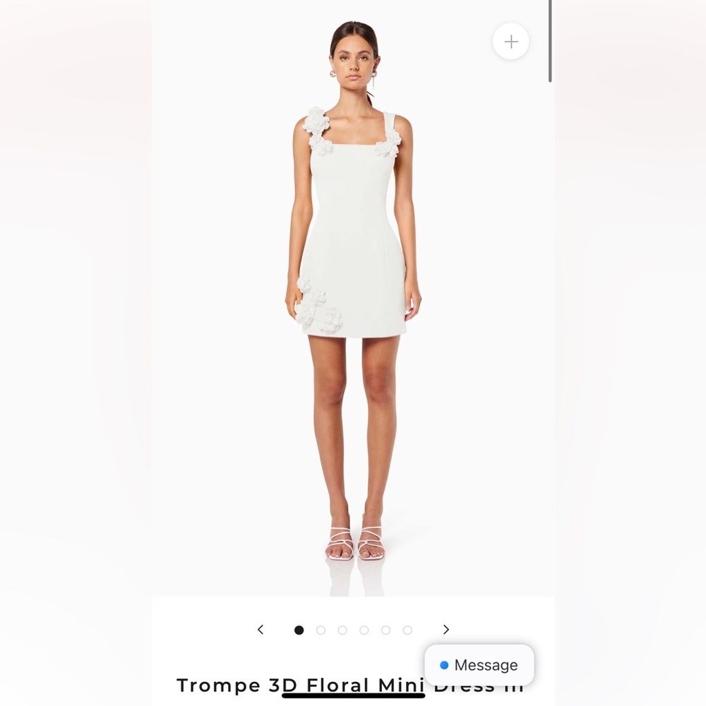 Elliat Trompe 3D Floral Mini Dress